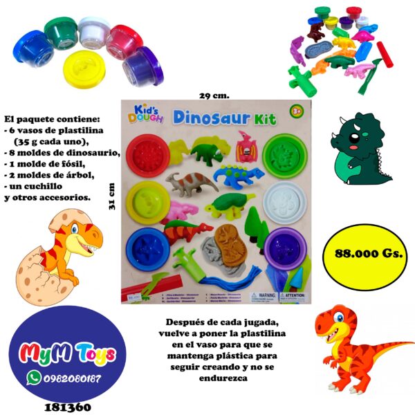 Juego de Plastilina - Dinosaurios
