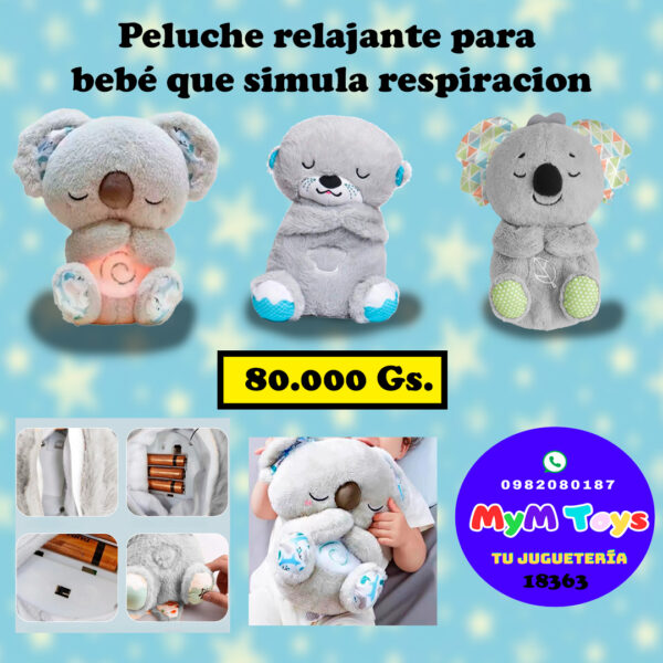 Peluche que simula respiración