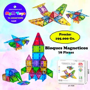 Bloques Magneticos - 78 Piezas