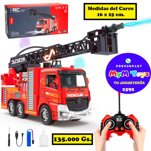 Carro de Bomberos con control remoto
