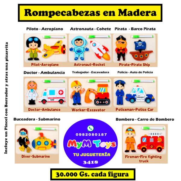 Rompecabezas de Madera