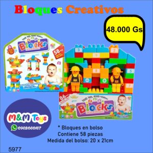 Bloques Creativos - 58 piezas