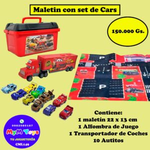 Maletin con set de CARS