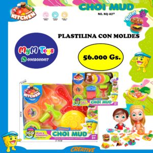Plastilina con moldes