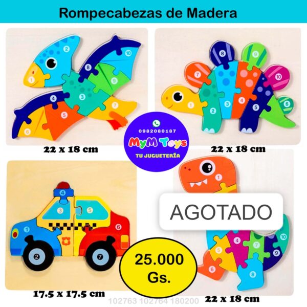 Juego Educativo - Rompecabezas de Madera