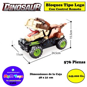 Bloques tipo Lego - Dinosaurio - 576 Piezas