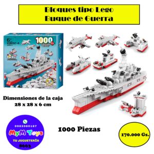 Bloques tipo lego - Portaaviones - 1000 Piezas