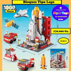 Bloques tipo Lego - Nave Espacial - 1000 Piezas