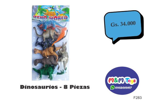 Animales - Set de dinosaurio 8 piezas