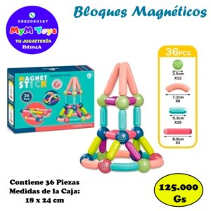 Bloques Magneticos - 36 Piezas