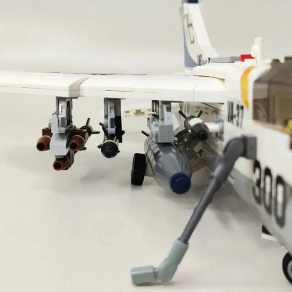 Bloques tipo lego - Avion de Combate A7 - 683 Piezas