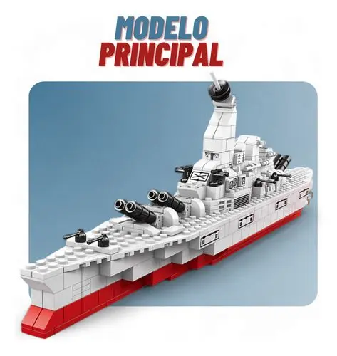 Bloques tipo lego - Portaaviones - 1000 Piezas