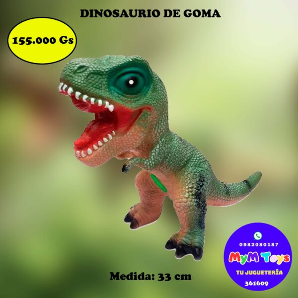 Animales - Dinosaurio de goma - 33 cm
