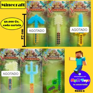 Minecraft: armas y herramientas -Medida 27 cm