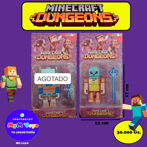 Minecraft: Personajes de Dungeons o Ender Dragon