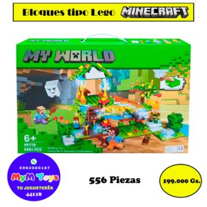 Bloques tipo lego: Minecraft - 556 piezas