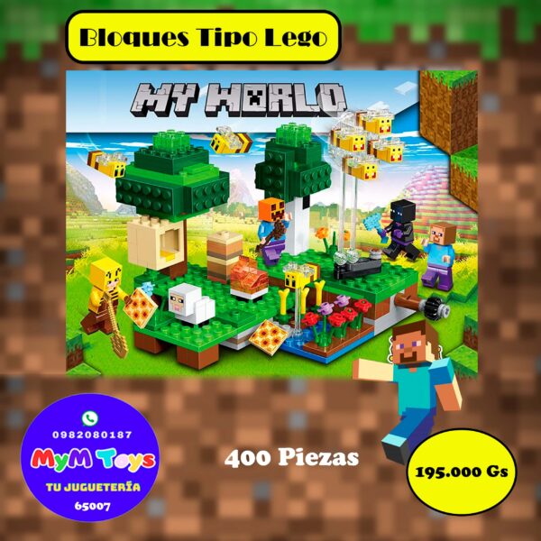 Bloques Tipo Lego: Minecraft - 400 piezas