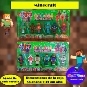 Minecraft: Personajes de super heores a escala